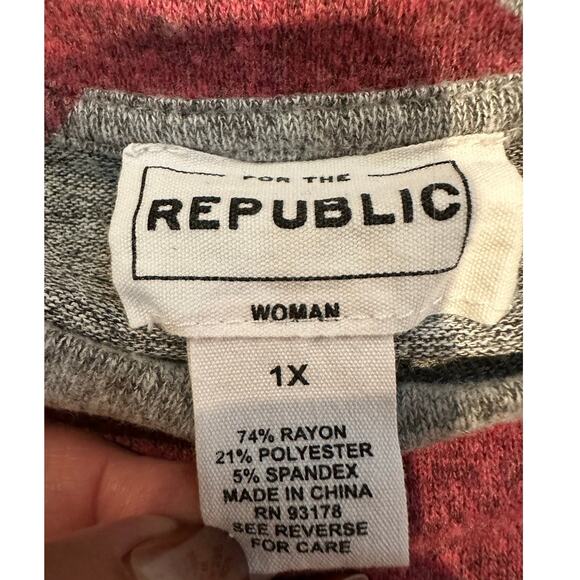 For the Republic Women’s Casual Hearts Top – Size 1X – Cozy Everyday Style - Picture 4 of 7